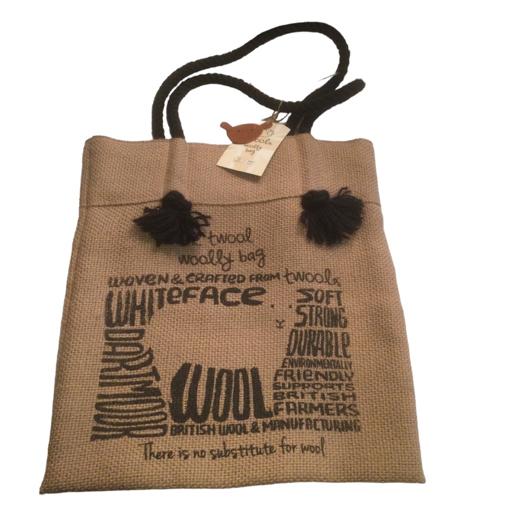 Twool Woolly Wool Tote  Bag Made In Briton